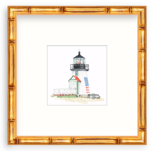 Trio Framed Nantucket Lighthouse Motifs